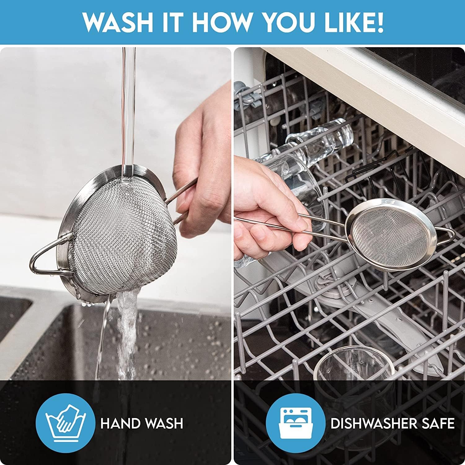 Fine Mesh Strainer - 3.3 Inch Conical Sieve - Tea Strainers - Image 3